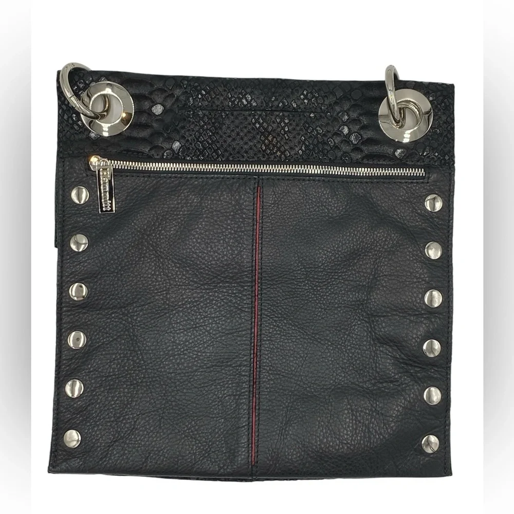Hammitt Montana Large Reversible Black Leather Crossbody Bag RARE - Picture 3 of 10